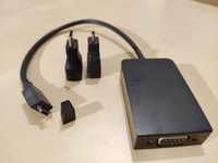 Adaptadores HDMI (mini e micro) e VGA