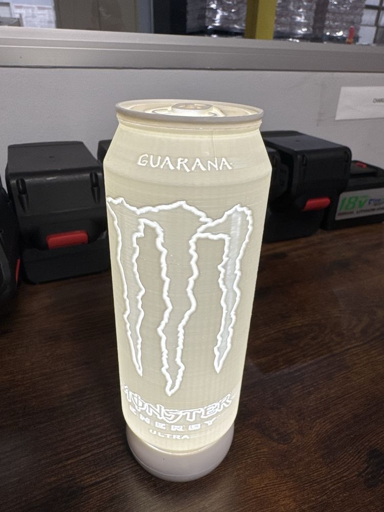 Candeeiro lata monster com led