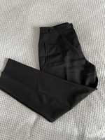 Czarne eleganckie spodnie na kant XL Marks spencer