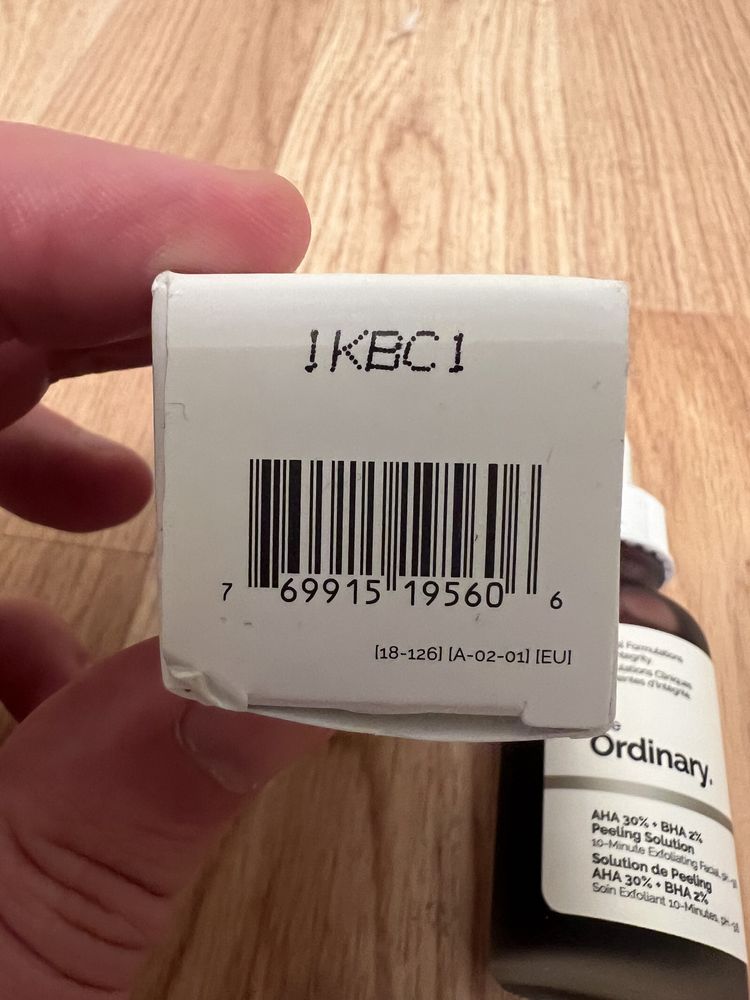 Кислотный пилинг.The Ordinary AHA 30% + BHA 2%