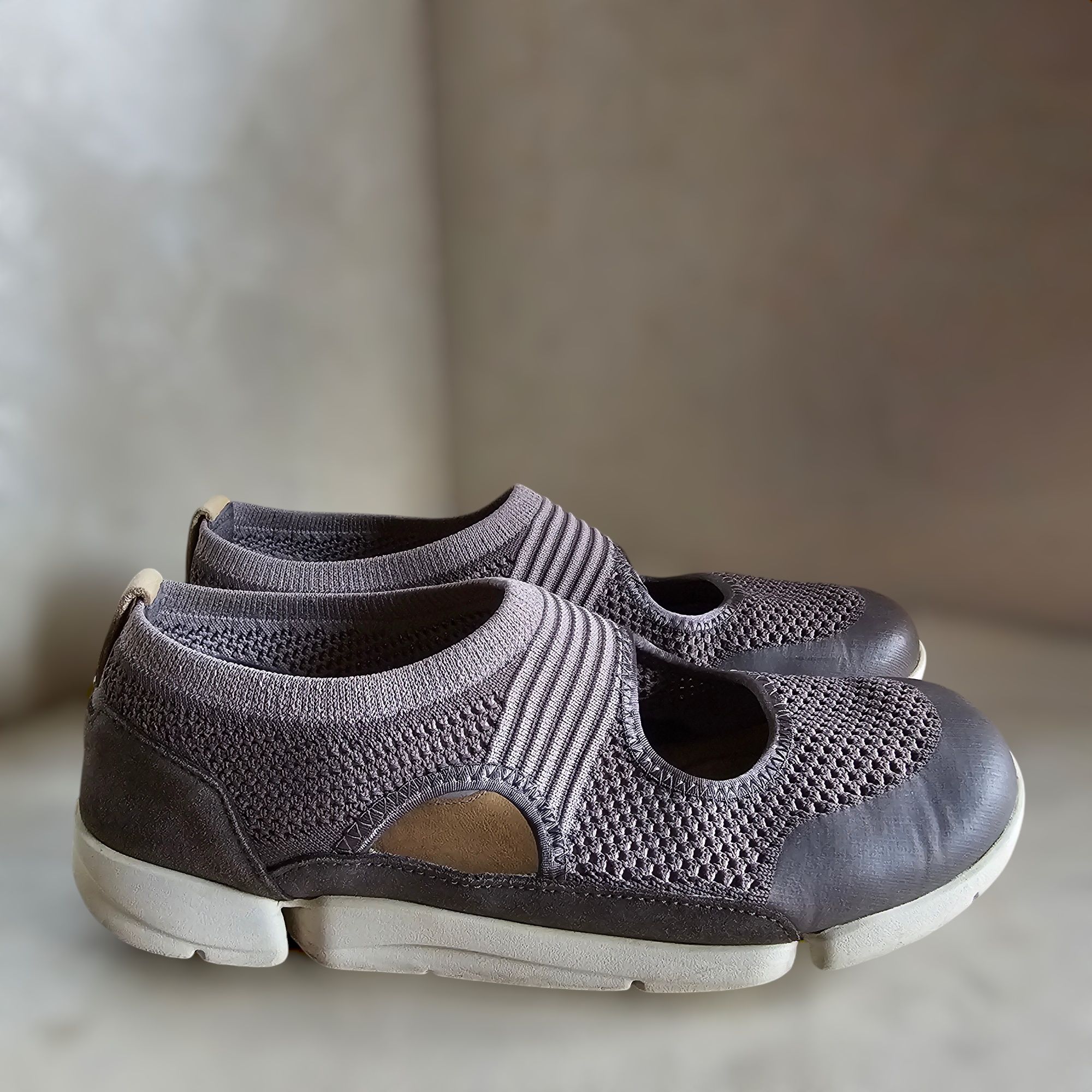 Женские  летние мокасины, кроссовки "Clarks"