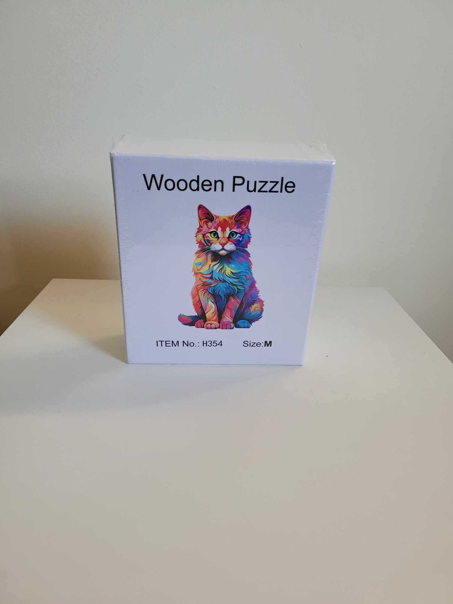 Puzzle 3D Drewniane Układanka dla dzieci i dorosłych - Kot