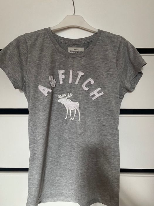 Szary t-shirt /koszulka Abercrombie & Fitch.