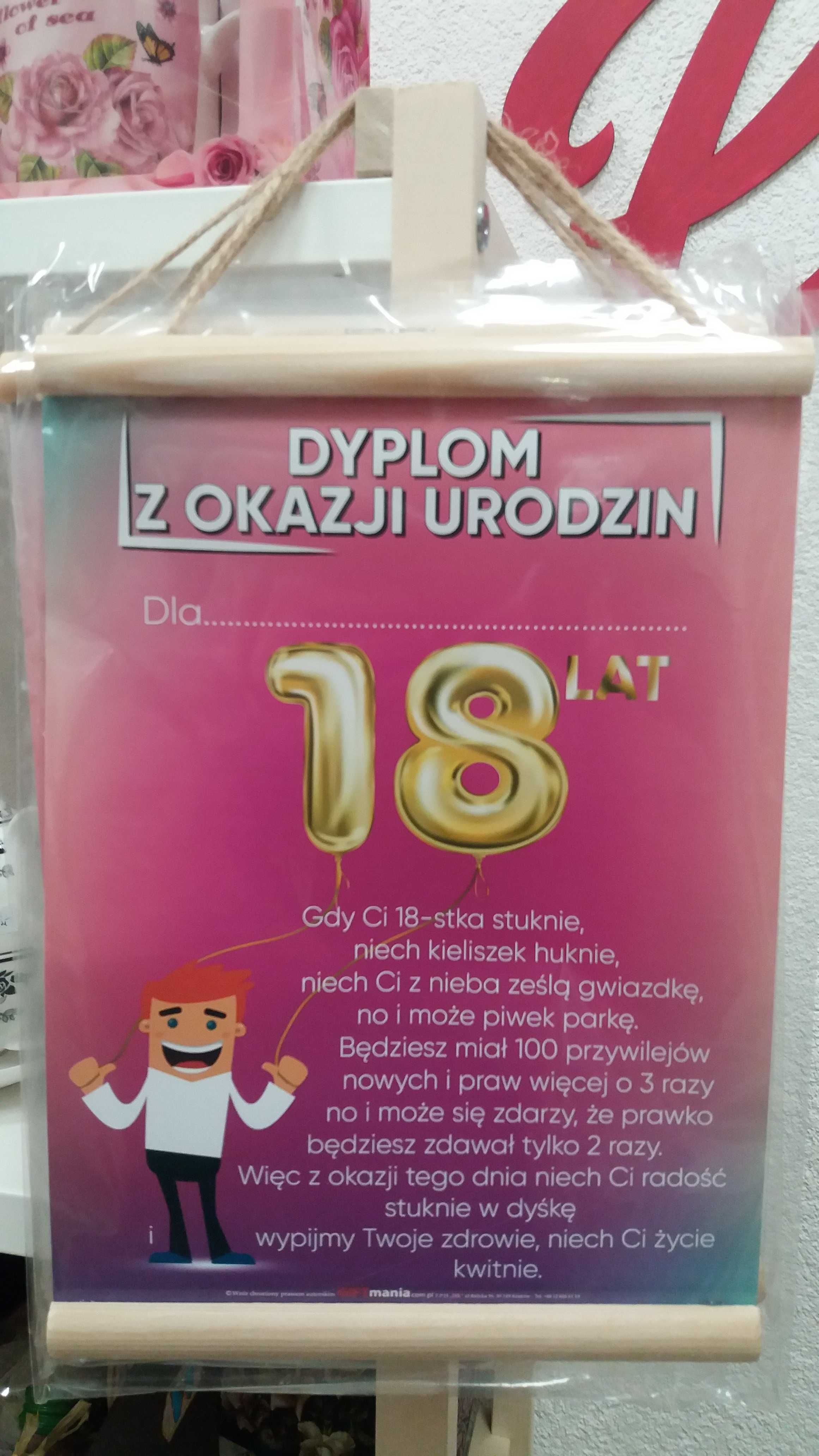 Dyplom 18 urodziny - Okazja !