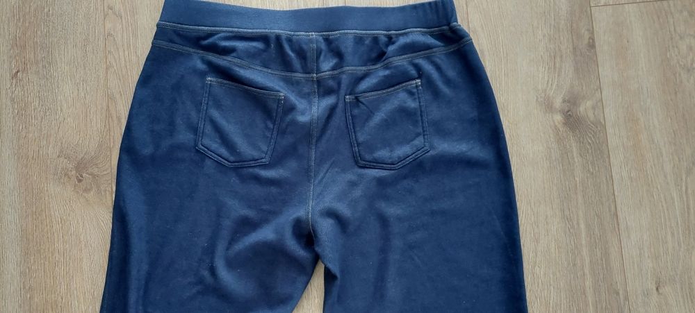 John Baner Bonprix r.48/50 ocieplane granatowe spodnie/getry