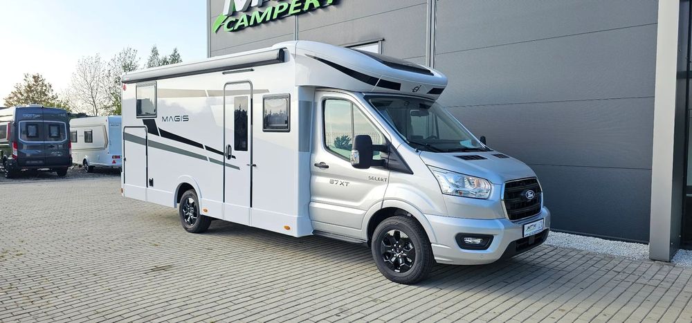 CI MAGIS 87XT jak Roller Team ZEFIRO 287TL MY2026 PREMIERA W PL 4 OSOBOWA PÓŁINTEGRA Ford Transit  MODEL na s.2026 ZIMOWY Truma 6D-E Markiza Thule, Solar 200W NAVI Sync4