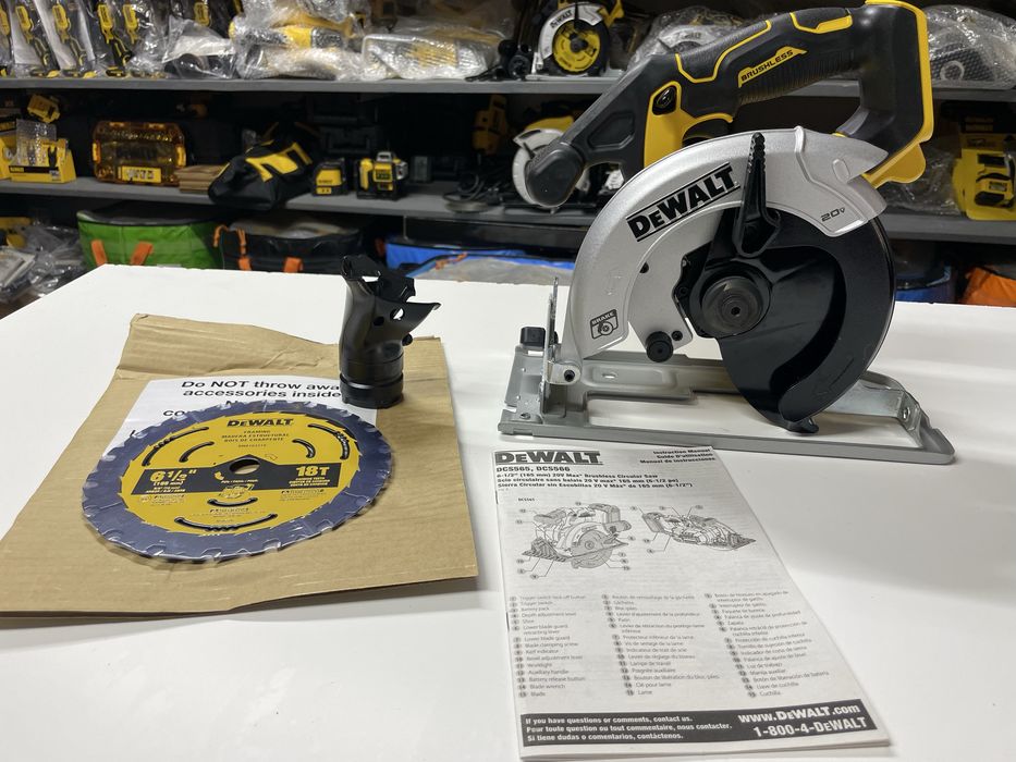 Дискова пила по дереву DeWalt DCS566/DCS565