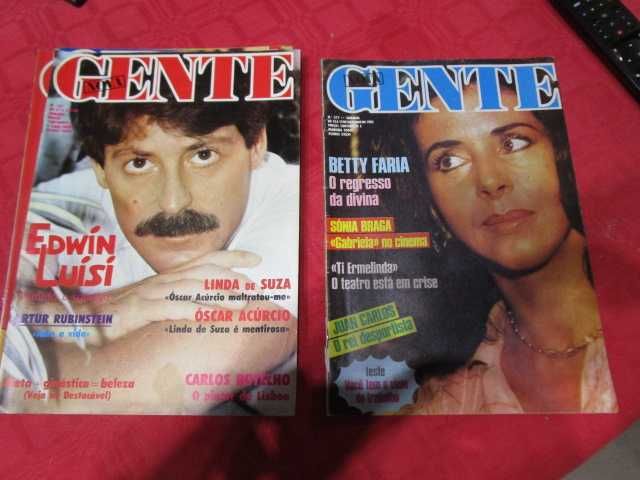 revistas Nova Gente vintage com atores Telenovelas brasileiras