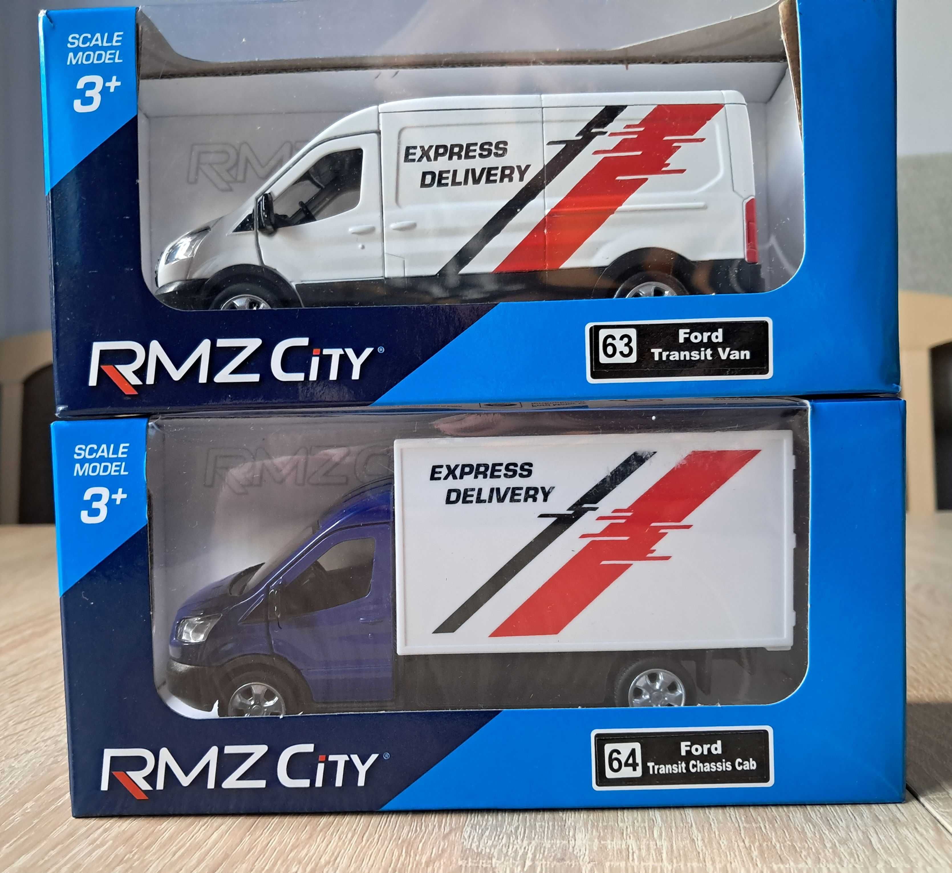 Ford Tranzit zestaw dwóch modeli firmy RMZ. Skala 1:34