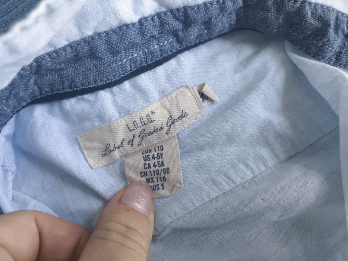 Elegancki komplet Reserved h&m, koszula z długim rękawem sweter