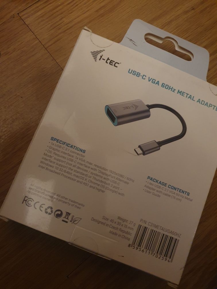 i-tec USB-C Metal VGA Adapter 1080p/60Hz