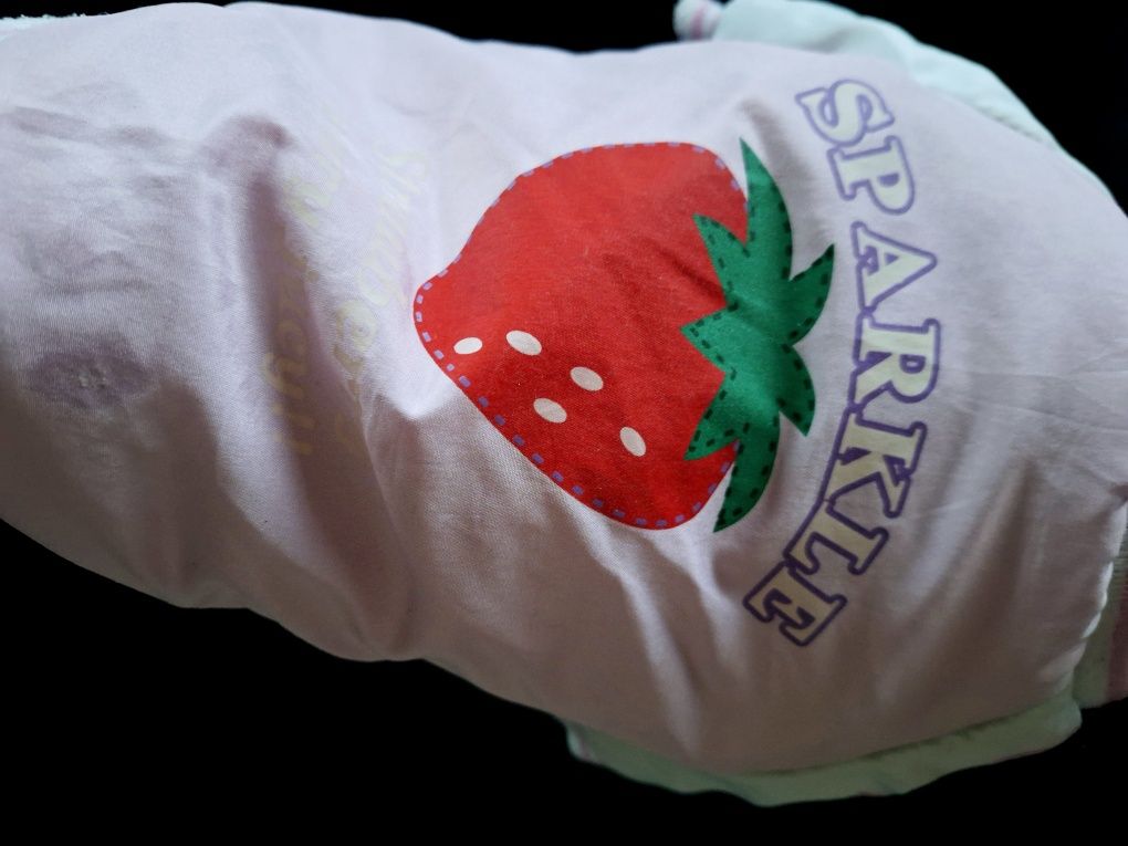 Kurtka pudrowy róż S dla psa York truskawka