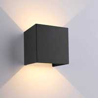 Nowa lampa zewnętrzna / kinkiet LED / czarna / 12W !1622!