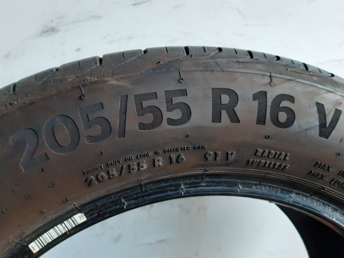 Opony letnie 205/55R16 Continental 21r. 7mm montaż w cenie