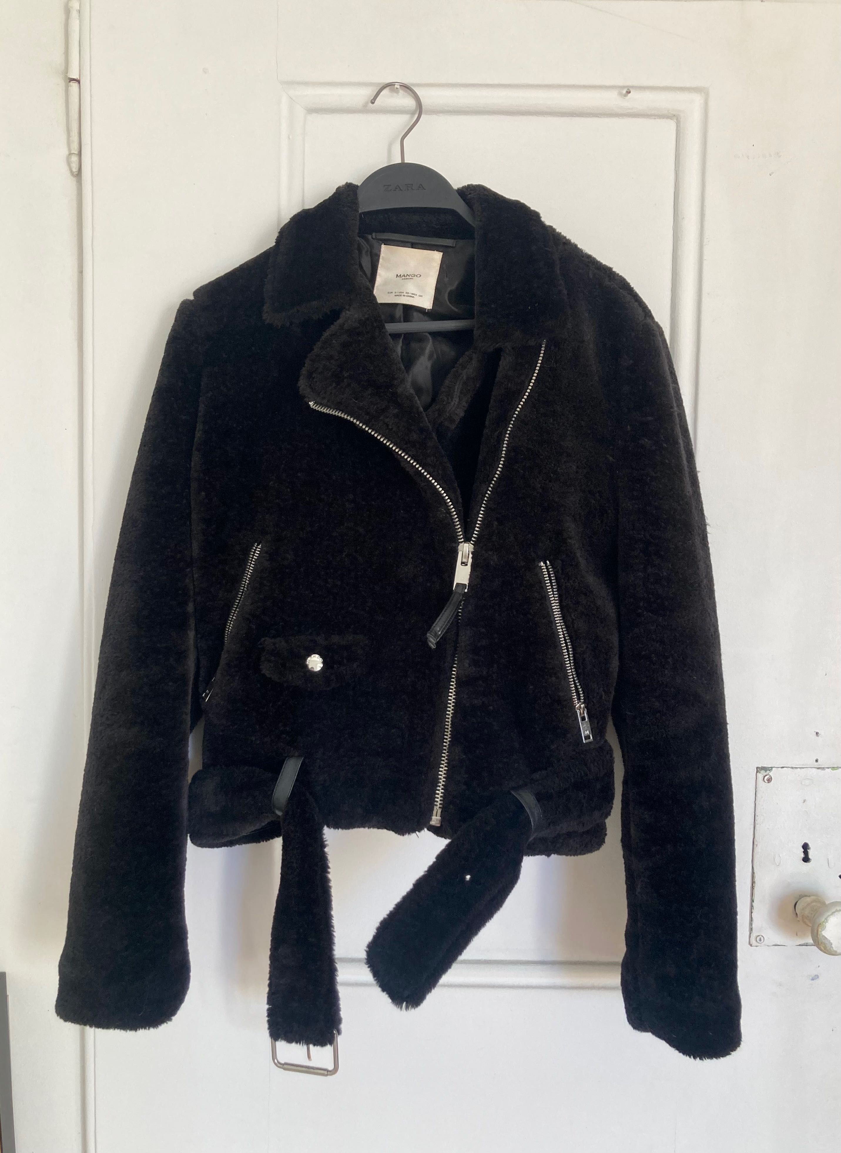 Biker jacket teddy Mango