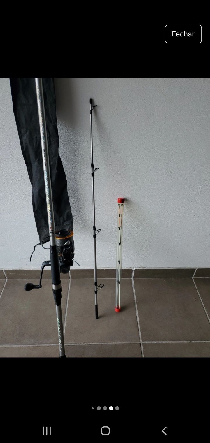 Cana e carreto pesca embarcada.