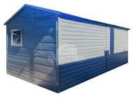 Schowek Domek Ogrodowy 3X6 Drzwi Okno Antracyt Dach Dwuspadowy Ts735