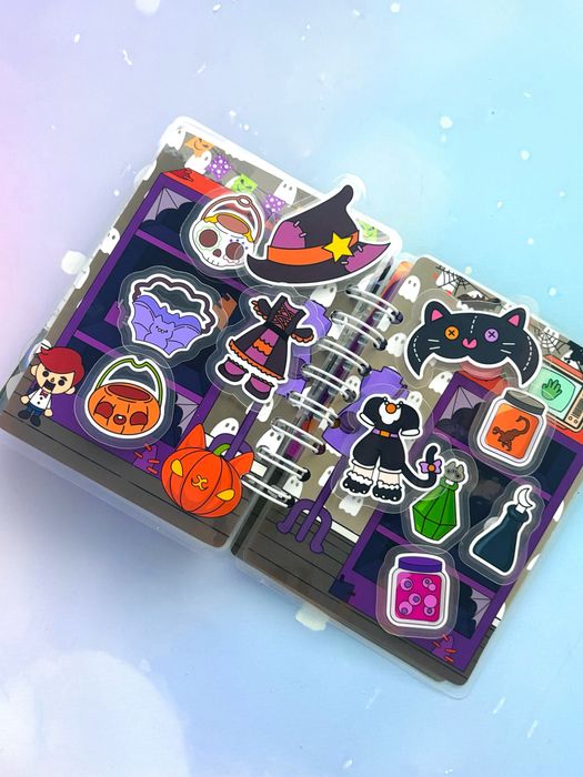 Wednesday i Enid, mini album na rzepy,adams,avatar,toca boca,labubu