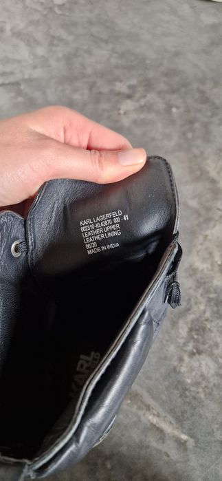 Продам чоботи шкіряні Karl Lagerfeld 41 розмір