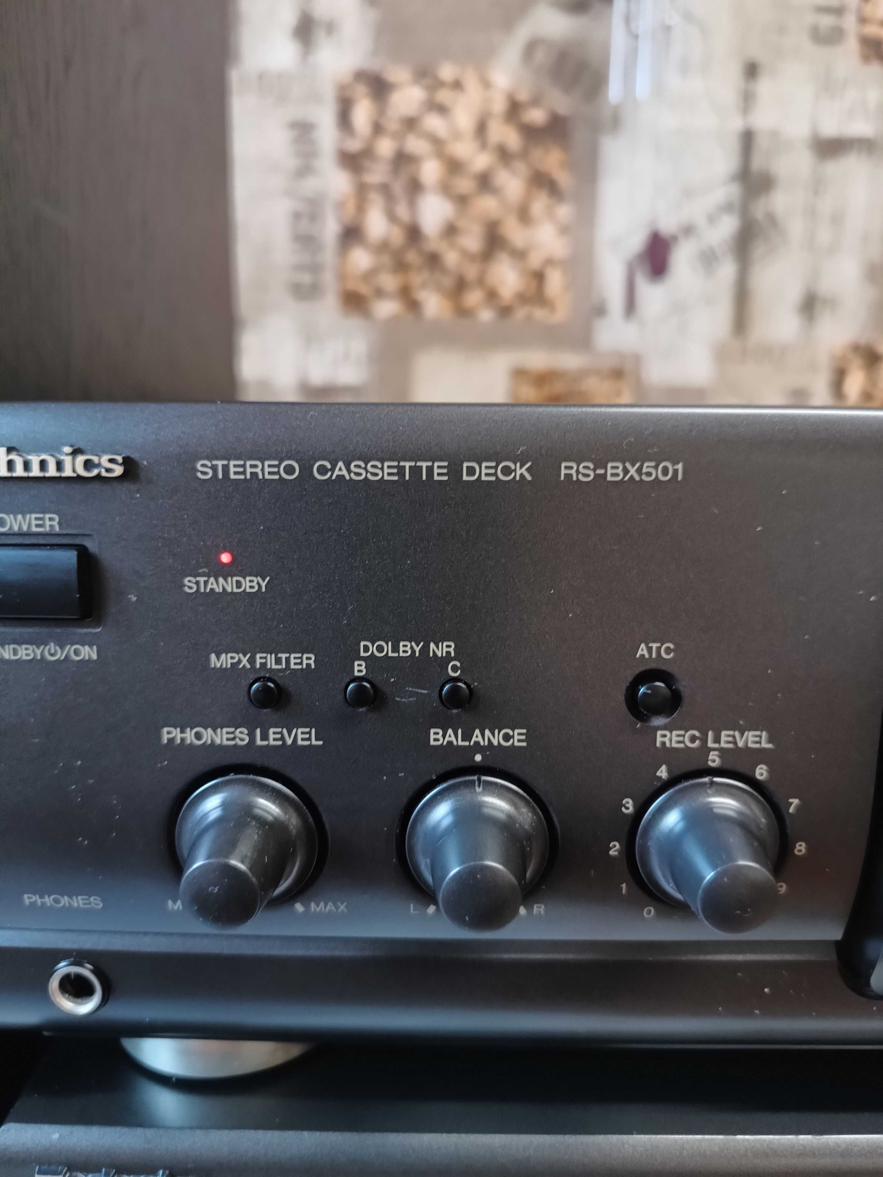 Wieża 3 - częściowa Technics plus kolumny Technics SB - CS6.