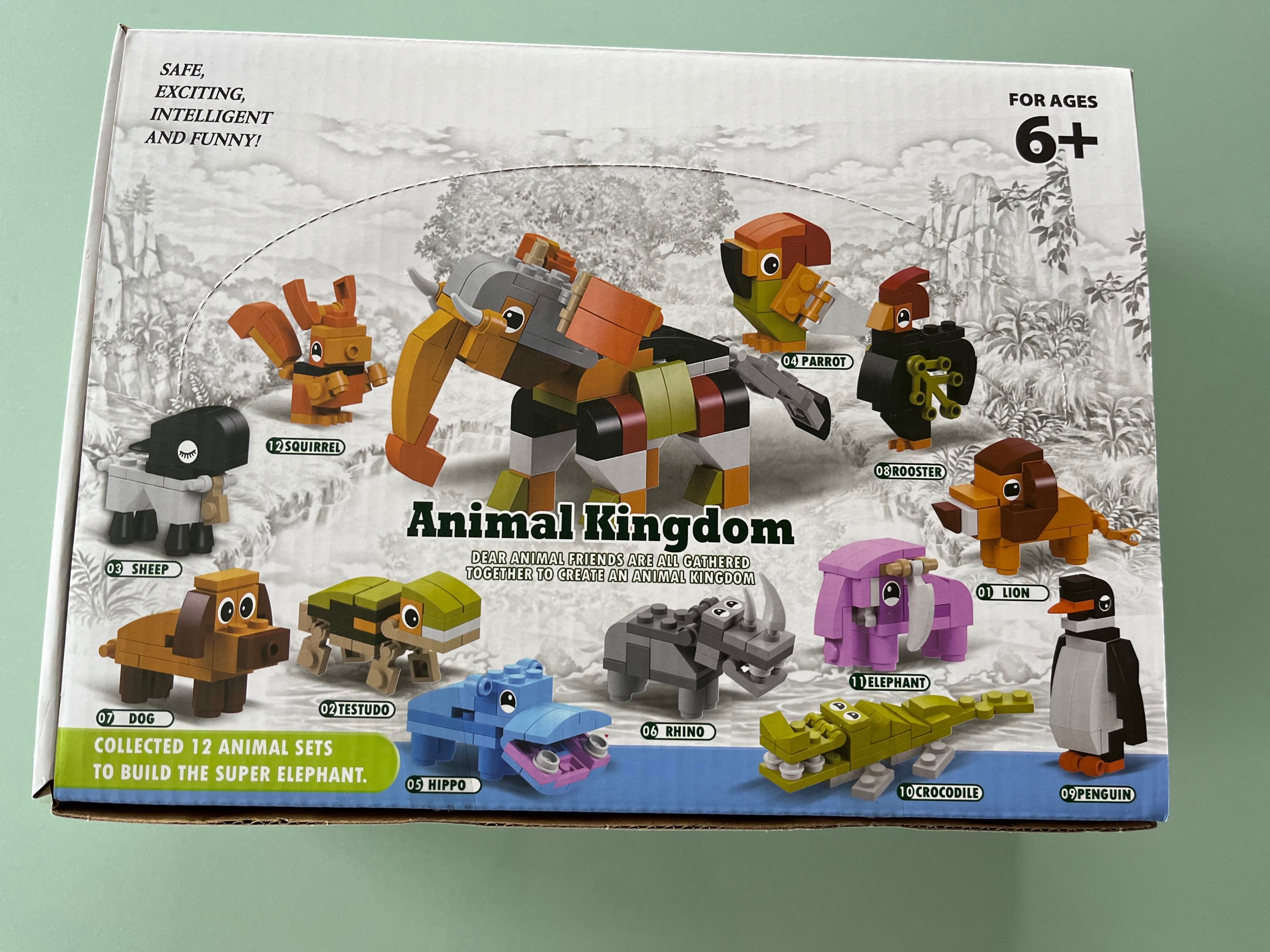 Mini Legos de Animais 12 em 1 - Reino Animal Zoo NOVO Natal