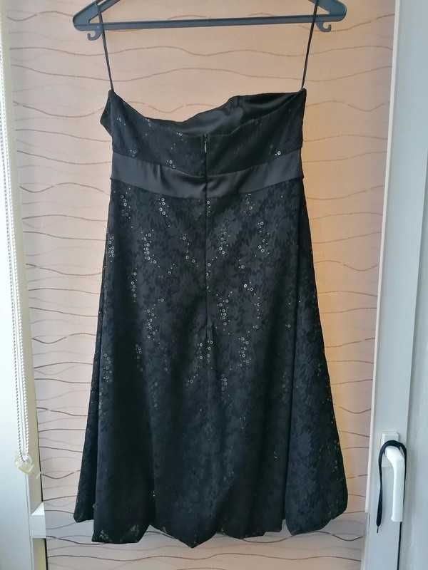 czarna sukienka wizytowa rozmiar 36