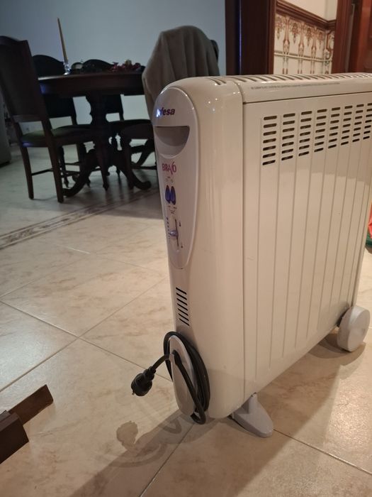 Aquecedor usado.