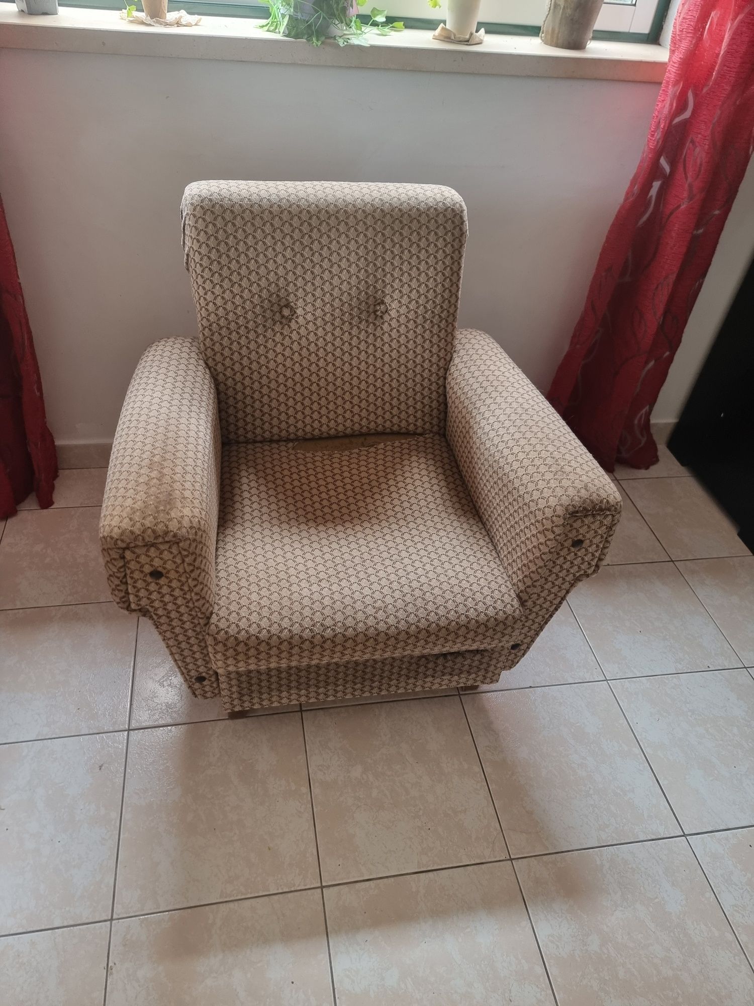 Sofa com Chaise-Longue + Poltrona