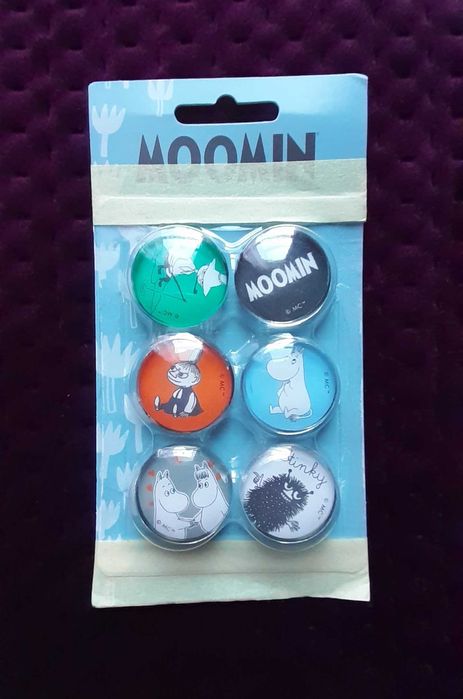Zestaw 6 magnesów z Muminkami na lodówkę Moomin DeAgostini