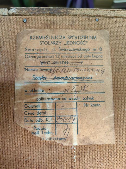 Meblościanka, Swarzędz, 87r, fornir wysoki połysk