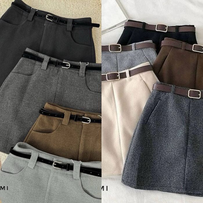 Шерстяна спідниця