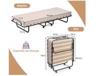 Cama dobrável com colchão (Novo)