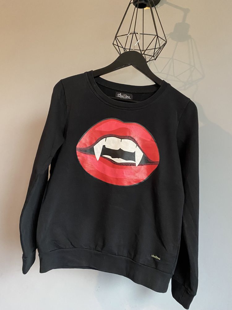 Bluza usta wampir Cropp roz. M