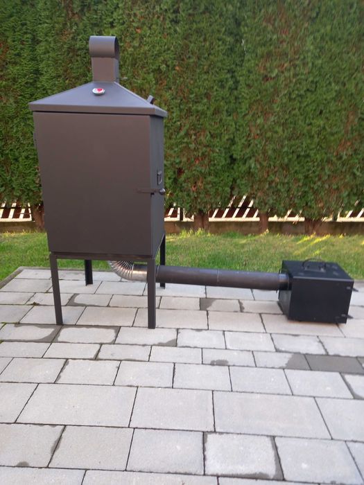 Wędzarnia ogrodowa - stolik, piecyk ,rury-komplet- Nowość