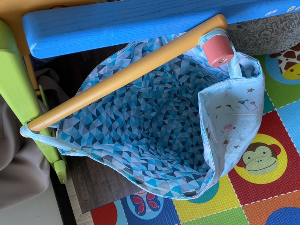 Корзина для игрушек мягкая тканевая тряпичная для вещей сумка хранения