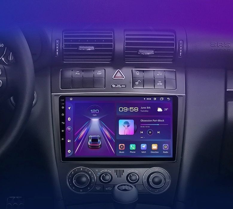 Radio nawigacja Mercedes C W203 DSP 2005 - 2009 Android Carplay 4GB