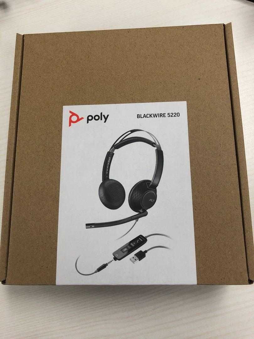 Słuchawki USB A z mikrofonem Poly 5220 NOWE