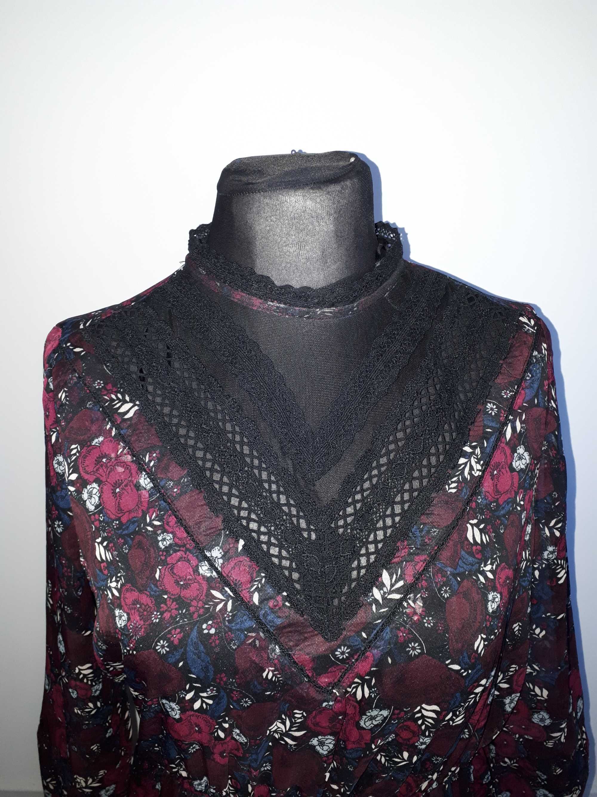 Sukienka boho z koronką C&A