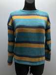Sweter z Dzianiny w Paski Hippie Indie Nepal Kathmandu L 40