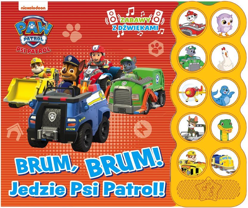 Psi Patrol Zabawy Z Dźwiękami Brum, Brum! Jedzie Psi Patrol!
