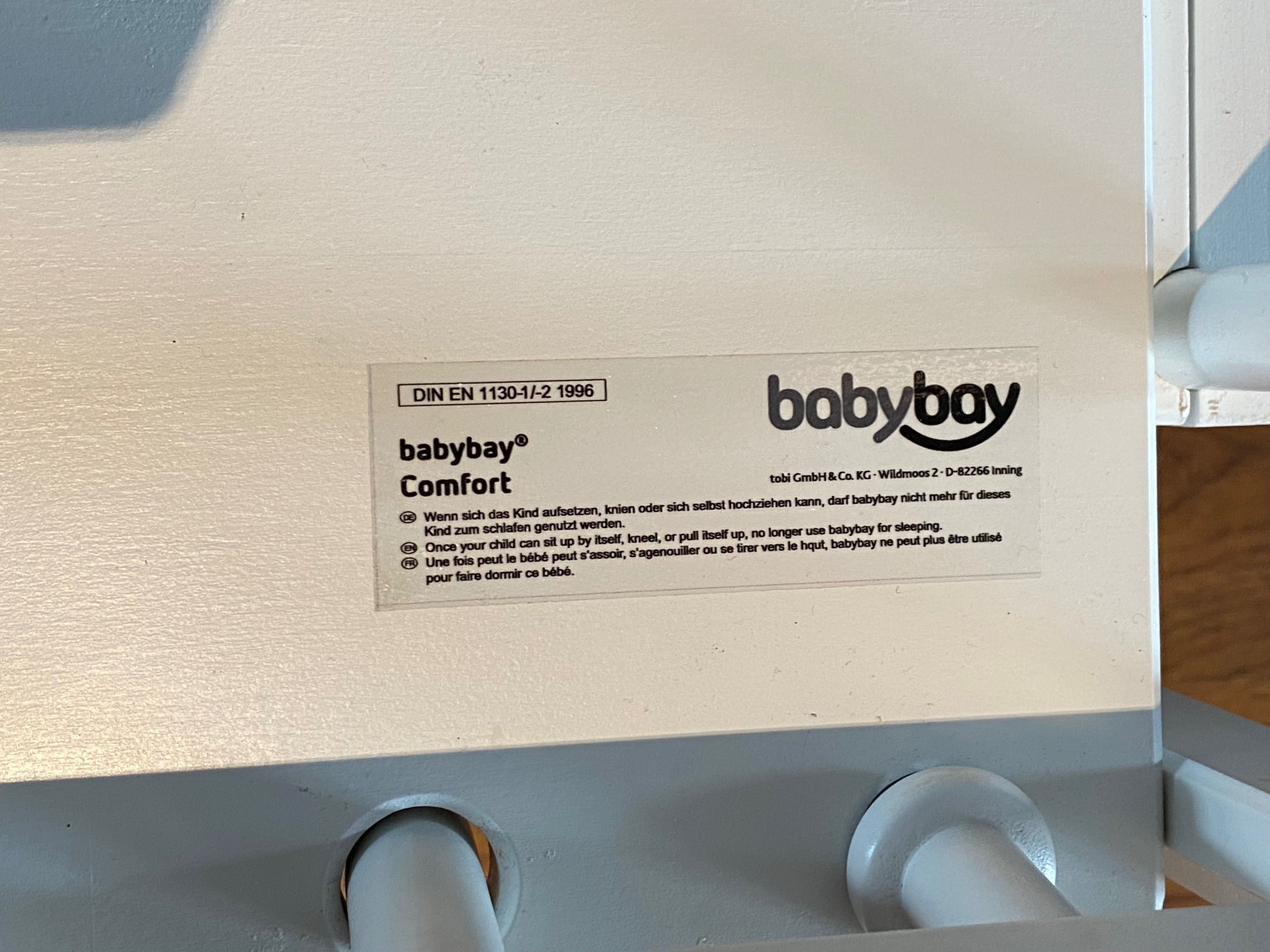 Łóżeczko dostawne Babybay Comfort dostawka + kółka i materacyk
