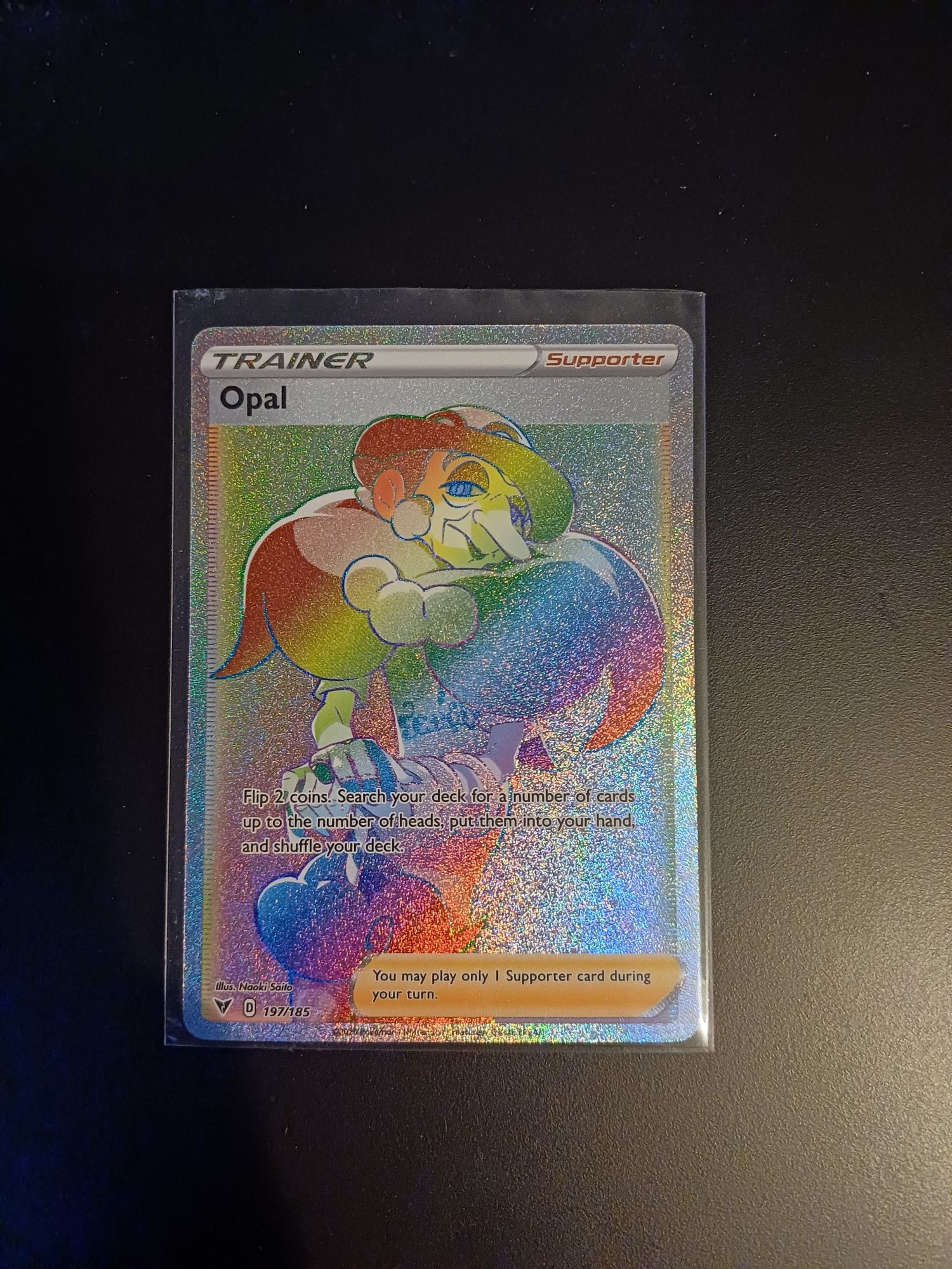 Karta pokemon trailer Opal rainbow 197/185
