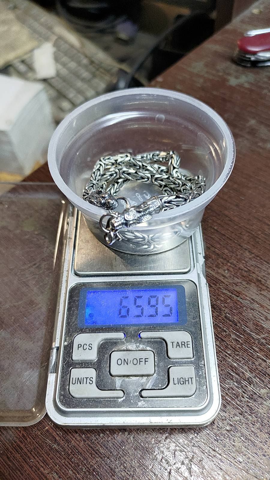 Лисий хвост Новая серебряная цепочка . Под заказ.Вес 65 грамм