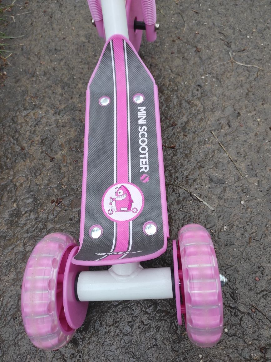 Самокат дитячий Stiga Mini Kid 3W Kick Scooter (рожевий),