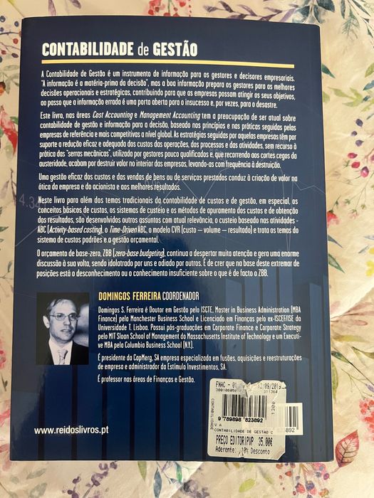 Livro “Contabilidade de Gestão”
