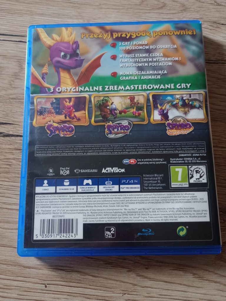 SPYRO Reignited Trilogy PS4 PL