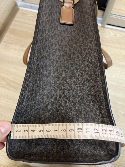 Сумка michael kors kenley tote bag monogram brown large, оригінал