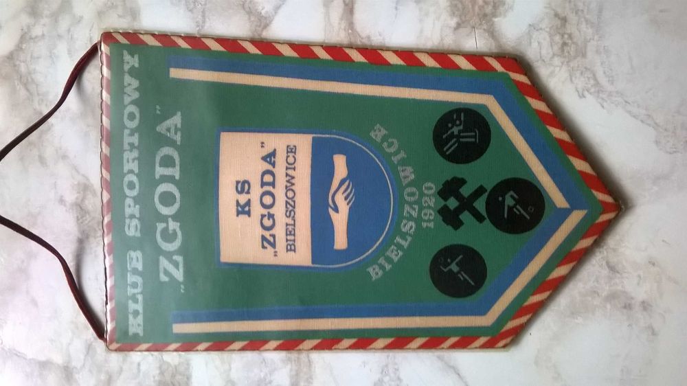 proporczyk klubowy >ZGODA< Bielszowice - Ruda Śląska