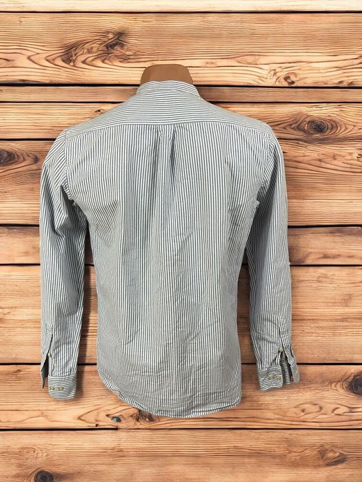 Knowledge Cotton Apparel roz. M męska koszula w paski ze stójką