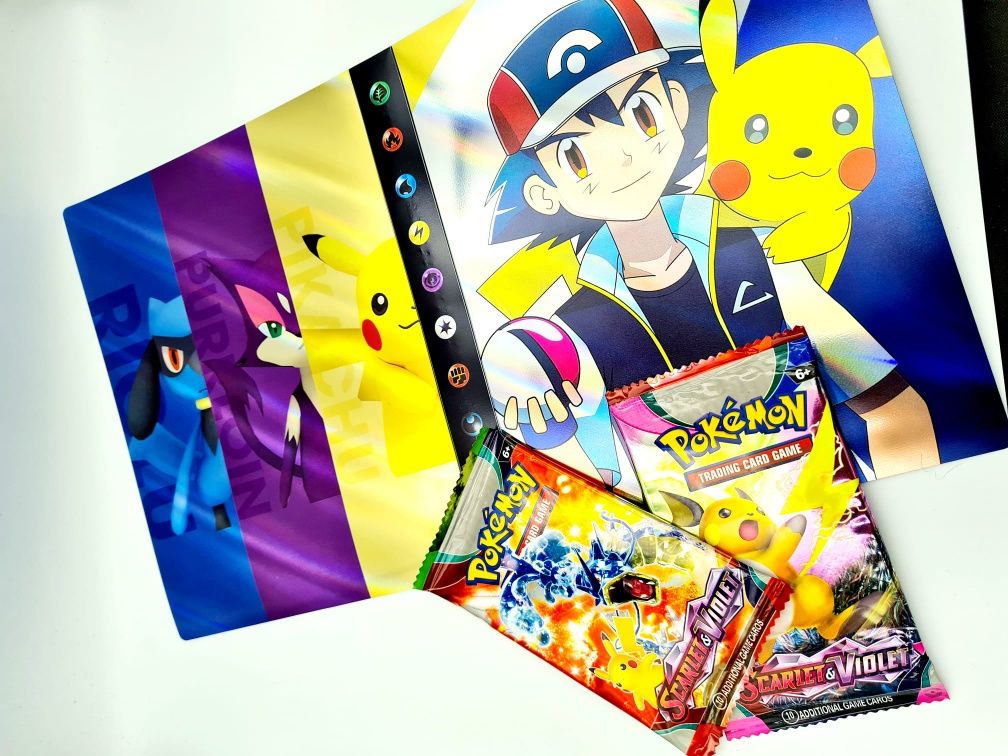 Nowy super zestaw Pokemon Album A5 + karty - zabawki